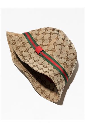 cappello in cotone beige GUCCI KIDS | 4117904HD092174